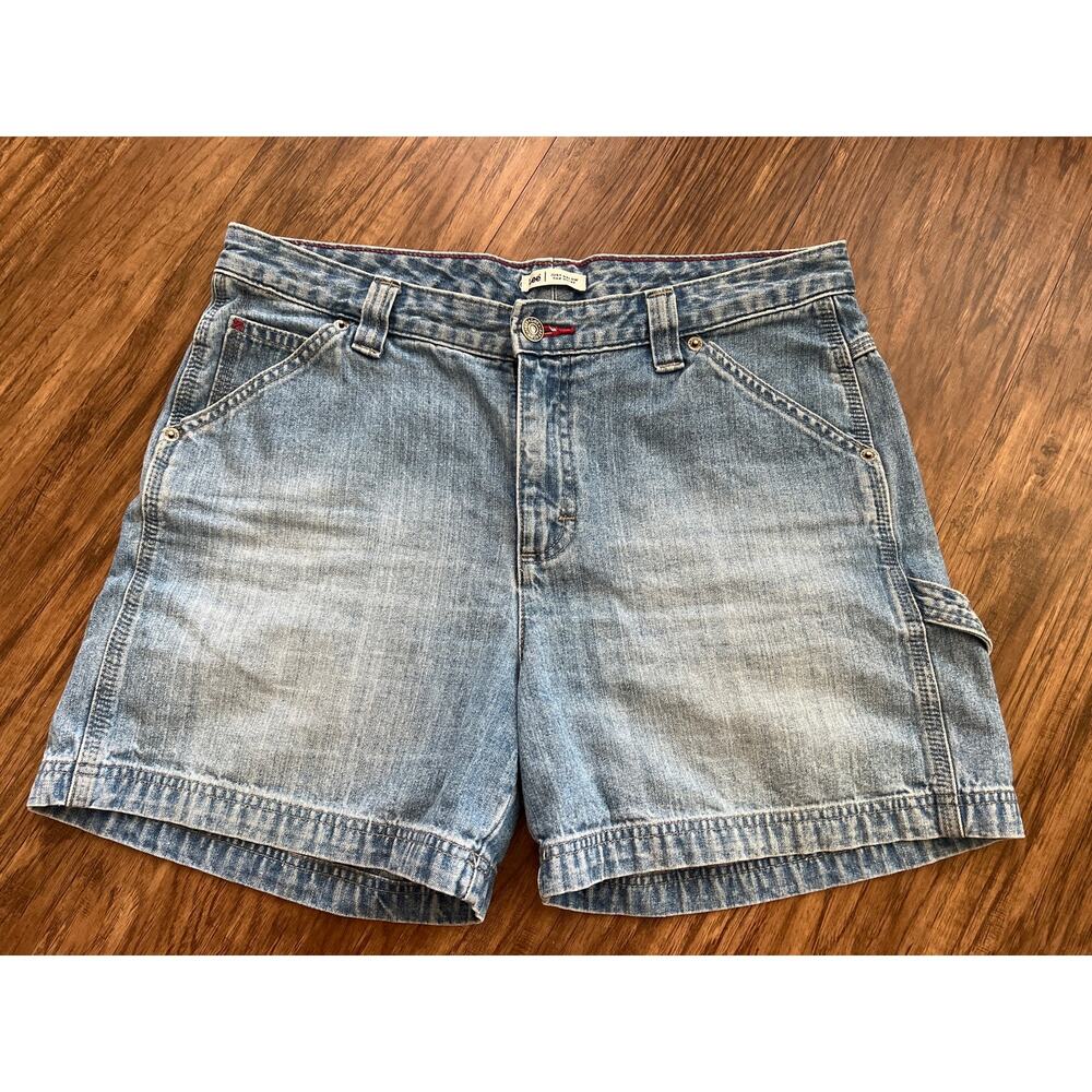 Vintage Lee Carpenter Denim Jorts Women's 100% Cotton Hammer Loop Jean Shorts